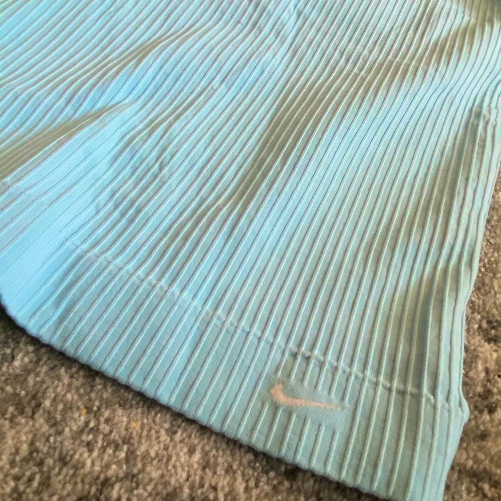 Blue Ribbed Nike Top - Picture 2 of 2